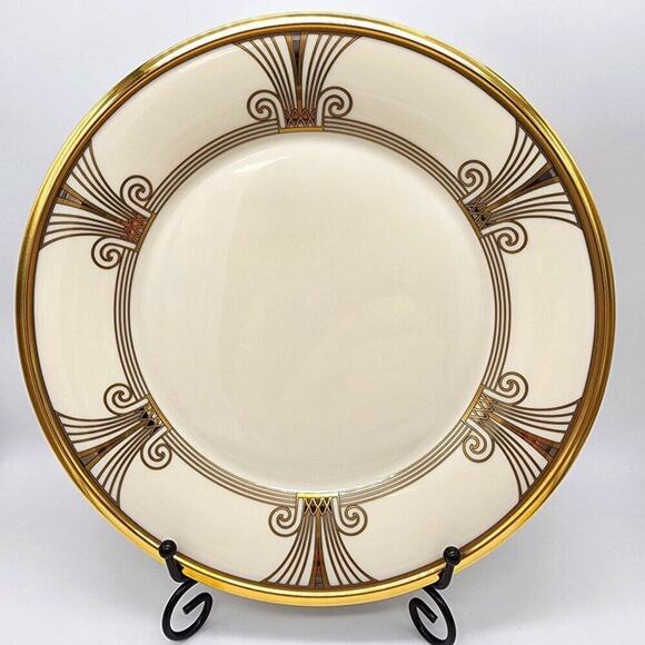 Lenox Eternal Deco Luncheon Plate Excellent Condition Discontinued - Picture 1 of 3